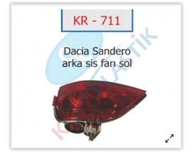 ARKA SİS FAR LAMBASI SOL SYMBOL-MGN 4-SANDERO JOY MODEL
