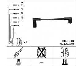 ATEŞLEME KABLOSU SETI RC-FT604 CINQUECENTO 0.9 91-94 SEICENTO 0.9 97-08