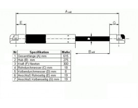 BAGAJ AMORTİSÖRÜ FIESTA 98 D0083