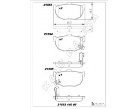 BALATA ARKA COUPE-ELANTRA-LANTRA I.II 01-