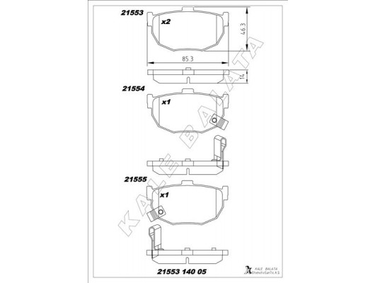 BALATA ARKA COUPE-ELANTRA-LANTRA I.II 01-