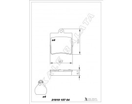 BALATA ARKA CROSSFIRE-CROSSFIRE ROADSTER 03-08