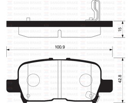 BALATA ARKA DİSK HONDA ODYSSEY 02-04 PILOT 03-08