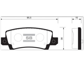 BALATA ARKA DİSK INFINITI FX50-G50 08 GDB3515