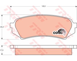 BALATA ARKA DİSK LEXUS LX 4.7 98-08 TOYOTA LAND CRUISER J10 4.2-4.7 98-07