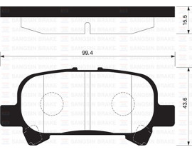 BALATA ARKA DİSK SOL TOYOTA COROLLA-AVOLON 1.6 01-08