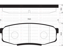 BALATA ARKA DİSK TOYOTA LAND CRUISER V8 J15-J20 08 GDB3491