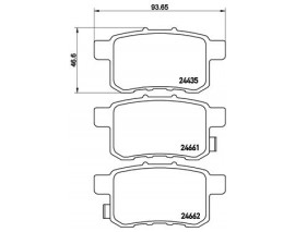 BALATA FREN ARKA- HONDA ACCORD 09 12