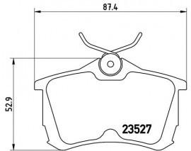 BALATA FREN ARKA- HONDA ACCORD 98 02 Low-Met