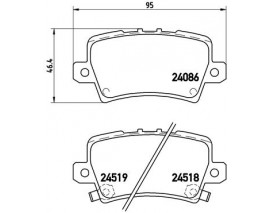 BALATA FREN ARKA- HONDA CIVIC 07 11 HB/CIVIC 2012 HB