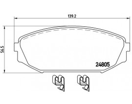 BALATA FREN ARKA- HONDA HONDA CIVIC 01 12 1.4-1.6 SEDAN-ACCORD 98 03-CRV 02-06 2.0