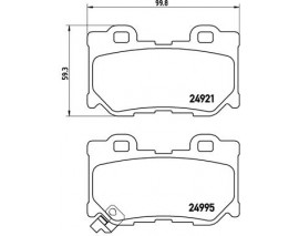 BALATA FREN ARKA- INFINITI FX30 3.0 DT-FX37 3.7-INFINITI G7 3.7-Q50-Q60-Q70
