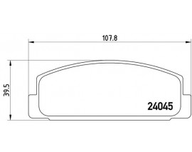 BALATA FREN ARKA MAZDA-6 03 10/626 98 02