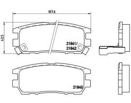 BALATA FREN ARKA- MITSUBISHI PAJERO 90 00