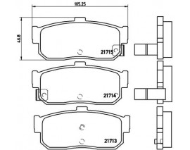 BALATA FREN ARKA- NISSAN ALMERA 00 /MAXIMA 96 00