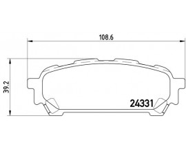 BALATA FREN ARKA- SUBARU IMPREZA 00 07/FORESTER 03 08