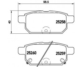 BALATA FREN ARKA- SUZUKI SWIFT 2011 2013/BALENO16-/SX-CROSS 13-/SWIFT 1.2 17-/VITARA 16- Low-Met
