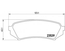 BALATA FREN ARKA- TOYOTA LANDCRUSIER 98 4.2TD-4.7