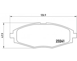 BALATA FREN ON- DAEWOO MATIZ 98 05-LANOS 97 Low-Met
