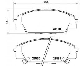 BALATA FREN ON- HONDA CIVIC TYPE-R 01 11 2.0/S2000 00