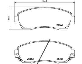 BALATA FREN ON- HONDA CRV 07 12 DIZEL Low-Met