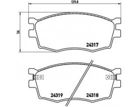 BALATA FREN ON- HYUNDAI ACCENT-ERA 07 11/ I20 08 11 1.4 BENZINLI-1.4 CRDI DIZEL/ RIO 06 11