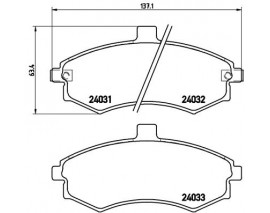 BALATA FREN ON- HYUNDAI ELANTRA 00 04/MATRIX 09 11