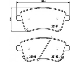 BALATA FREN ON- HYUNDAI IX20 11 14/KIA VENGA 11 14