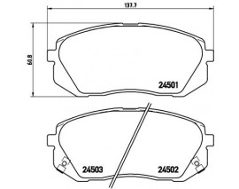 BALATA FREN ON- HYUNDAI IX35 11 14/KIA SPORTAGE 08 14/CARENS 09 Low-Met