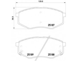 BALATA FREN ON- HYUNDAI SONATA 10 13 2.0 16V-2.4 16V Low-Met