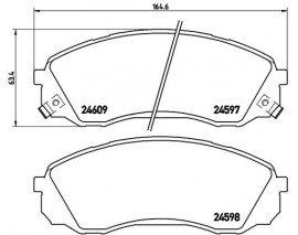 BALATA FREN ON- HYUNDAI STAREX-H1 08 14/KIA CARNIVAL 06 12