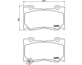 BALATA FREN ON- INFINITI FX30 3.0 DT-FX37 3.7-INFINITI G7 3.7-Q50-Q60-Q70 Low-Met