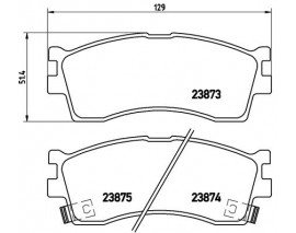 BALATA FREN ON- KIA SHUMA 98 04/RIO 00 04 14 JANT/CLARUS 96 01
