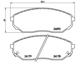 BALATA FREN ON- KIA SORENTO 08 10