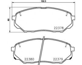 BALATA FREN ON- KIA SORENTO 2.2 CRDI 4 4 15