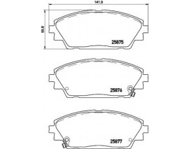 BALATA FREN ON- MAZDA 3 2013 CX-3 2015