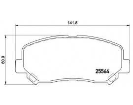 BALATA FREN ON- MAZDA CX5 2012