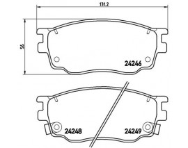 BALATA FREN ON- MAZDA MAZDA-6 03 07 1.8-2.0