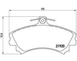 BALATA FREN ON- MITSUBISHI CARISMA 00 06 ABSLI TIP-COLT 1.5 04 10-SPACE STAR 98 04