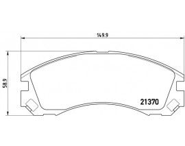 BALATA FREN ON- MITSUBISHI PAJERO 90 99/GALANT 96 03 Low-Met