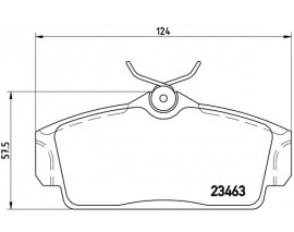 BALATA FREN ON- NISSAN PRIMERA-P11 96 02 1.6 1.8 2.0/ALMERA 00 10 ALTI DUZ TIP