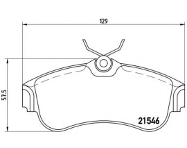 BALATA FREN ON- NISSAN PRIMERA-P11 96 02 1.6/ALMERA 00 ALTI OVAL TIP