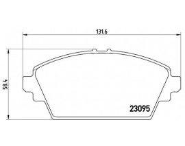 BALATA FREN ON- NISSAN PRIMERA-P12 03 10-HONDA ACCORD 98 03
