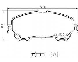 BALATA FREN ON- NISSAN QASHQAI 1.5-1.6DCI 13 -X-TRAIL 1.6DCI 13 5 KOLTUK
