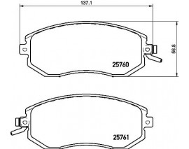 BALATA FREN ON - SUBARU FORESTER 2008 -IMPREZA 2008 -XV 2012