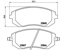 BALATA FREN ON SUBARU FORESTER-IMPREZA 2008 XV 2012 Low-Met