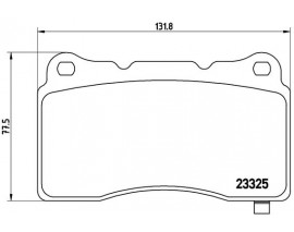 BALATA FREN ON- SUBARU IMPREZA 05 12 2.0-2.5 WRX STI-TESLA S 5YJS 60 16-