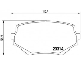 BALATA FREN ON- SUZUKI GRAND-VITARA 98 05 1.9D-2.0-2.5-2.7 V6 Low-Met
