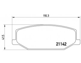 BALATA FREN ON- SUZUKI SAMURAI-SJ413 86 00/JIMNY 98