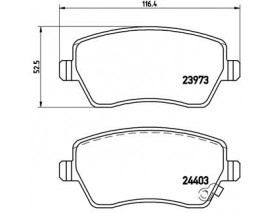 BALATA FREN ON- SUZUKI SWIFT 04 10/SPLASH 08 11/OPEL AGILA 08
